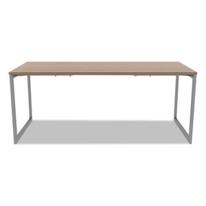 Alera Open Office Desk Series Adjustable O-leg Desk Base, 30" Deep, Silver