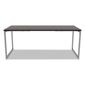 Alera Open Office Desk Series Adjustable O-leg Desk Base, 30" Deep, Silver