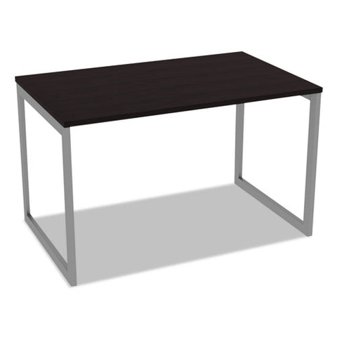 Image of Alera Open Office Desk Series Adjustable O-leg Desk Base, 30" Deep, Silver