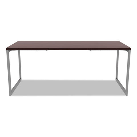 Image of Alera Open Office Desk Series Adjustable O-leg Desk Base, 30" Deep, Silver