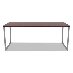 Alera Open Office Desk Series Adjustable O-leg Desk Base, 30" Deep, Silver