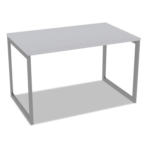 Image of Alera Open Office Desk Series Adjustable O-leg Desk Base, 30" Deep, Silver