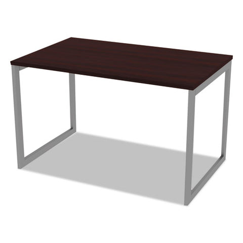 Image of Alera Open Office Desk Series Adjustable O-leg Desk Base, 30" Deep, Silver