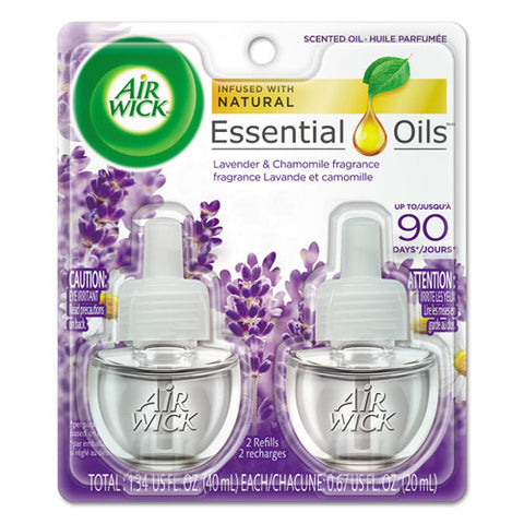 Image of Scented Oil Refill, Lavender & Chamomile, 0.67oz, Purple, 2/pack