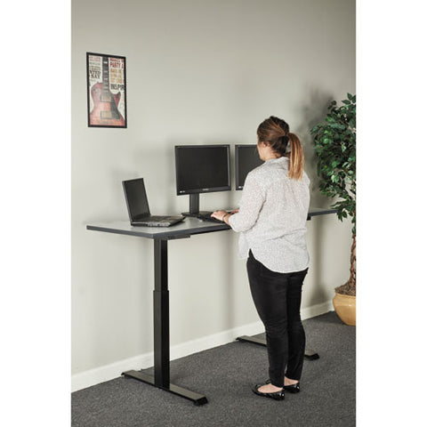 Image of 2-stage Electric Adjustable Table Base, 27.5" To 47.2" High, Black