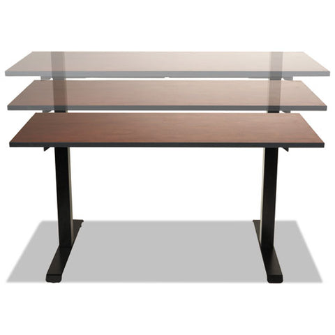 Image of 2-stage Electric Adjustable Table Base, 27.5" To 47.2" High, Black