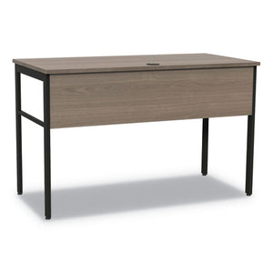 Urban Desk Workstation, 47.25w X 23.75d X 29.5h, Natural Walnut