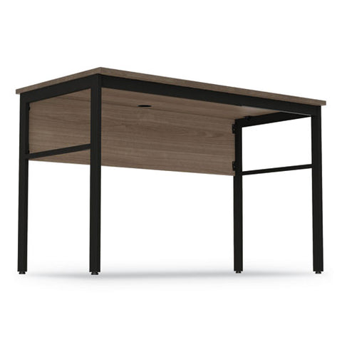 Image of Urban Desk Workstation, 47.25w X 23.75d X 29.5h, Natural Walnut