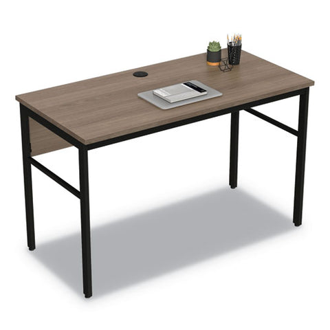 Image of Urban Desk Workstation, 47.25w X 23.75d X 29.5h, Natural Walnut