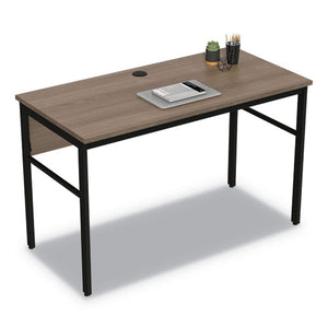 Urban Desk Workstation, 47.25w X 23.75d X 29.5h, Natural Walnut