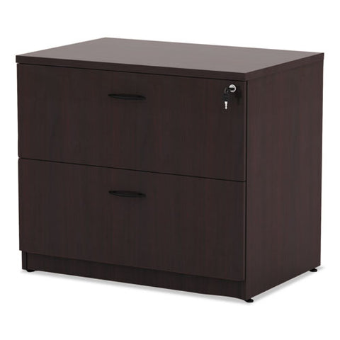 Image of Alera Valencia Series Two Drawer Lateral File, 34w X 22.75d X 29.5h, Mahogany