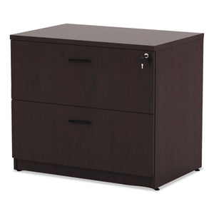 Alera Valencia Series Two Drawer Lateral File, 34w X 22.75d X 29.5h, Mahogany