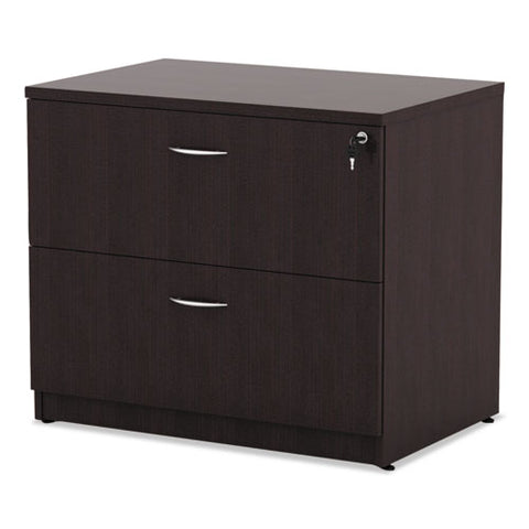 Image of Alera Valencia Series Two Drawer Lateral File, 34w X 22.75d X 29.5h, Mahogany