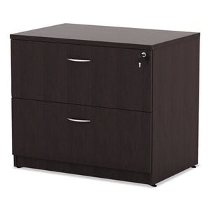 Alera Valencia Series Two Drawer Lateral File, 34w X 22.75d X 29.5h, Mahogany