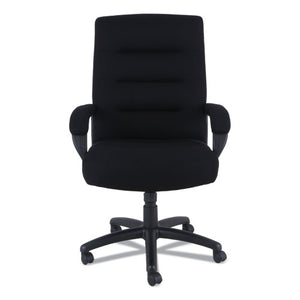 Alera Kesson Series High-back Office Chair, Supports Up To 300 Lbs., Black Seat/black Back, Black Base