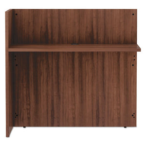 Alera Valencia Series Reversible Reception Return, 44 1/8w X 23 5/6d X 41 1/2h, Modern Walnut