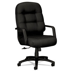 Pillow-soft 2090 Series Executive High-back Swivel/tilt Chair, Supports Up To 300 Lbs., Burgundy Seat/back, Black Base