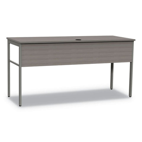 Image of Urban Desk Workstation, 59w X 23.75d X 29.5h, Ash