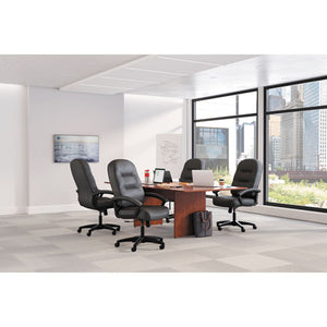 Pillow-soft 2090 Series Executive High-back Swivel/tilt Chair, Supports Up To 250 Lbs., Black Seat/black Back, Black Base