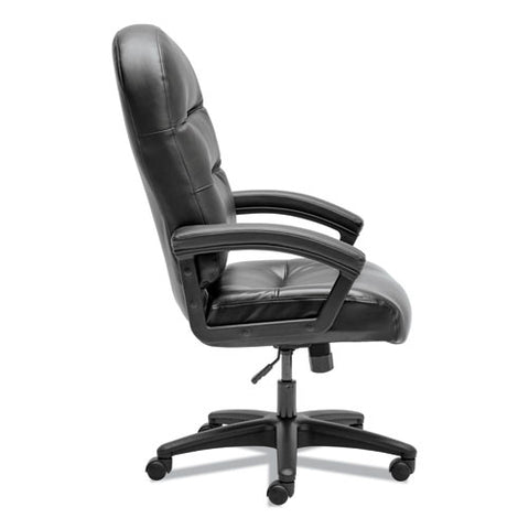 Image of Pillow-soft 2090 Series Executive High-back Swivel/tilt Chair, Supports Up To 250 Lbs., Black Seat/black Back, Black Base