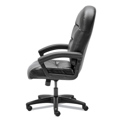 Image of Pillow-soft 2090 Series Executive High-back Swivel/tilt Chair, Supports Up To 250 Lbs., Black Seat/black Back, Black Base