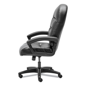 Pillow-soft 2090 Series Executive High-back Swivel/tilt Chair, Supports Up To 250 Lbs., Black Seat/black Back, Black Base