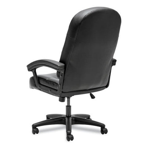 Image of Pillow-soft 2090 Series Executive High-back Swivel/tilt Chair, Supports Up To 250 Lbs., Black Seat/black Back, Black Base