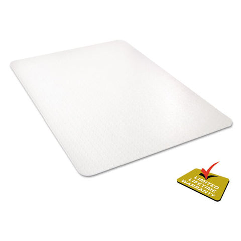 Image of Polycarbonate All Day Use Chair Mat - All Carpet Types, 45 X 53, Rectangle, Clear