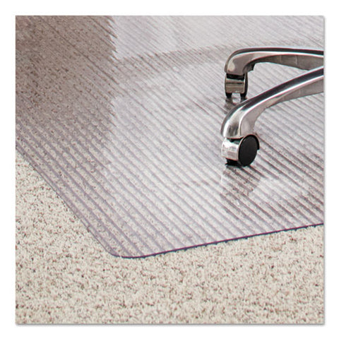 Image of Dimensions Chair Mat For Carpet, 45 X 53 With Lip, Clear