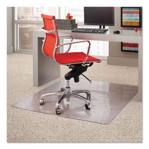 Dimensions Chair Mat For Carpet, 45 X 53 With Lip, Clear