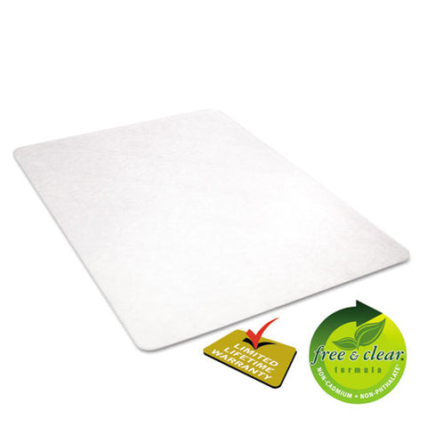 Image of Economat All Day Use Chair Mat For Hard Floors, 46 X 60, Rectangular, Clear