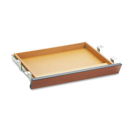 Image of Laminate Angled Center Drawer, 26w X 15.38d X 2.5h, Cognac