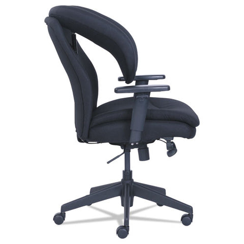 Image of Cosset Ergonomic Task Chair, Supports Up To 275 Lbs., Black Seat/black Back, Black Base