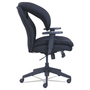 Cosset Ergonomic Task Chair, Supports Up To 275 Lbs., Black Seat/black Back, Black Base