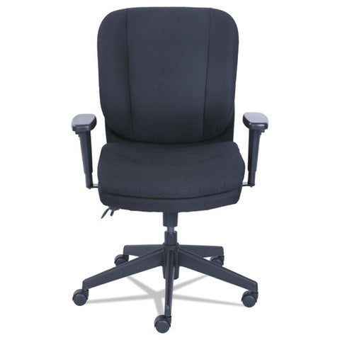 Image of Cosset Ergonomic Task Chair, Supports Up To 275 Lbs., Black Seat/black Back, Black Base