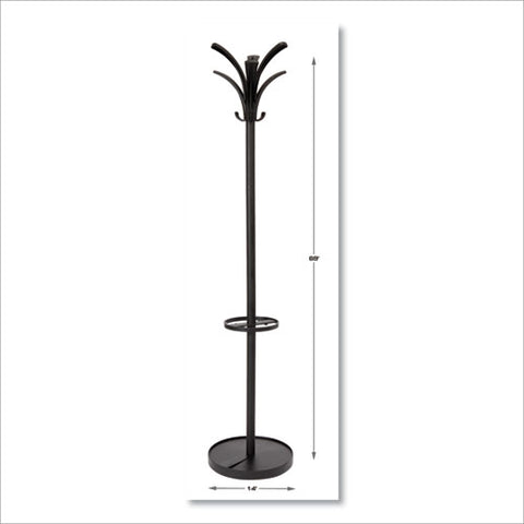 Image of Brio Coat Stand, 13.75w X 13.75d X 66.25h, Black