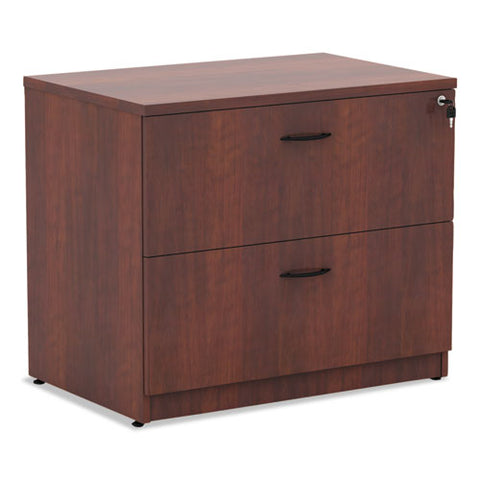 Image of Alera Valencia Series Two Drawer Lateral File, 34w X 22.75d X 29.5h, Cherry