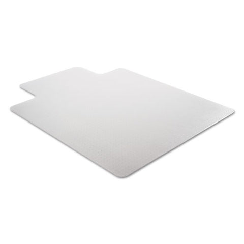 Image of Moderate Use Studded Chair Mat For Low Pile Carpet, 45 X 53, Wide Lipped, Clear