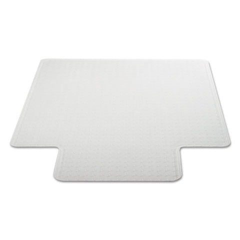 Image of Moderate Use Studded Chair Mat For Low Pile Carpet, 45 X 53, Wide Lipped, Clear