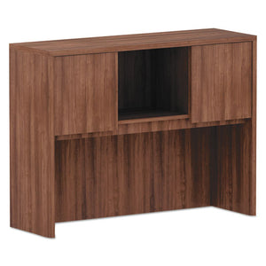 Alera Valencia Series Hutch With Doors, 58.88w X 15d X 35.38h, Mahogany