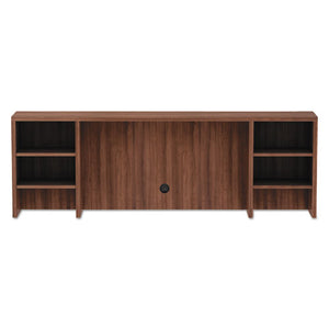 Alera Valencia Series Organizer Hutch, 70.63w X 11.75d X 23.63h, Modern Walnut