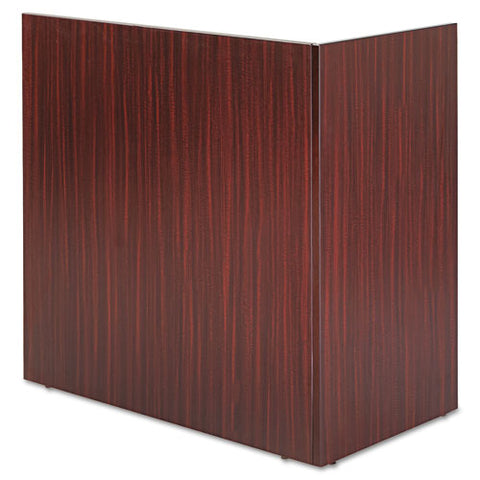 Image of Alera Valencia Reversible Reception Return, 44 1/8w X 23 5/8d X 41 1/2h, Mahogany