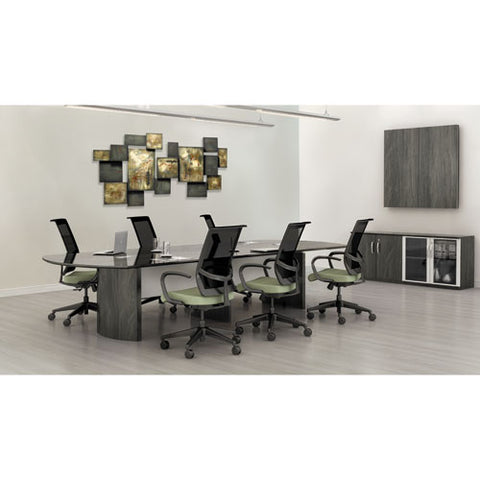 Image of Medina Series Conference Table Modesty Panels, 82 1/2 X 5/8 X 11 4/5, Gray Steel