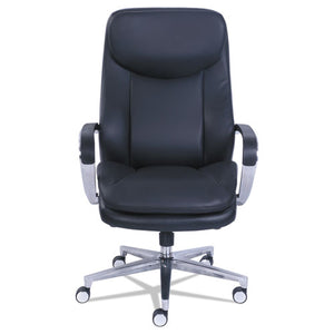 Commercial 2000 High-back Executive Chair, Supports Up To 300 Lbs., Black Seat/black Back, Silver Base