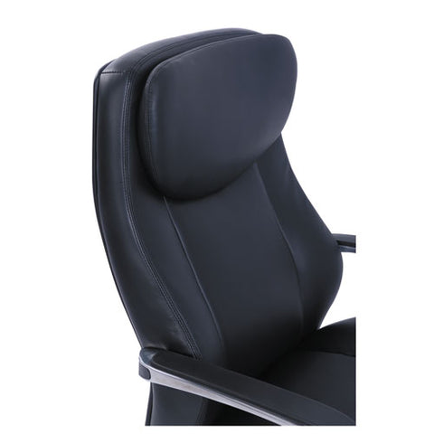 Image of Commercial 2000 High-back Executive Chair, Supports Up To 300 Lbs., Black Seat/black Back, Silver Base