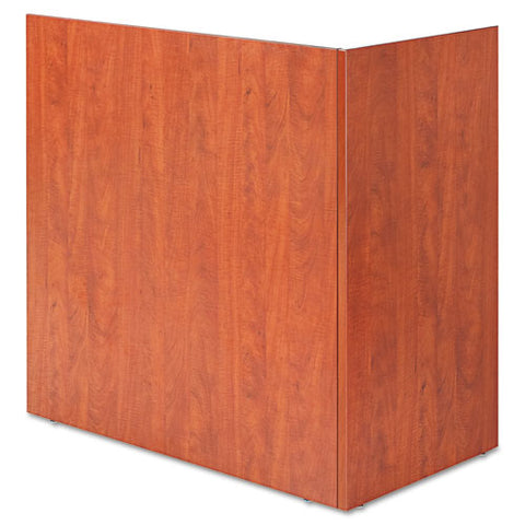 Image of Alera Valencia Reversible Reception Return, 44 1/8w X 23 5/8d X 41 1/2h, Medium Cherry