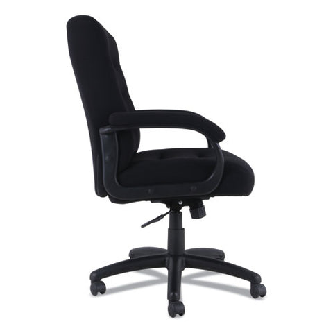 Image of Alera Kesson Series Mid-back Office Chair, Supports Up To 300 Lbs., Black Seat/black Back, Black Base