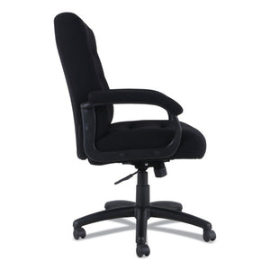 Alera Kesson Series Mid-back Office Chair, Supports Up To 300 Lbs., Black Seat/black Back, Black Base