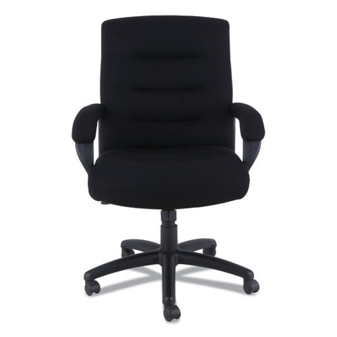 Image of Alera Kesson Series Mid-back Office Chair, Supports Up To 300 Lbs., Black Seat/black Back, Black Base