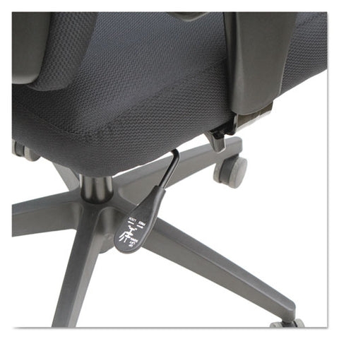 Image of Alera Wrigley Series High Performance Mid-back Synchro-tilt Task Chair, Supports Up To 275 Lbs, Black Seat/back, Black Base